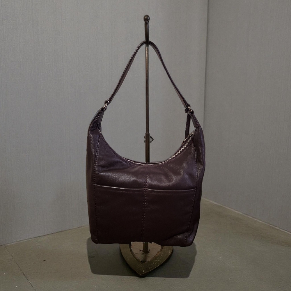 Brighton Asher London Groove Hobo – Blackberry/Chocolate – NWT + Box - Picture 2 of 14